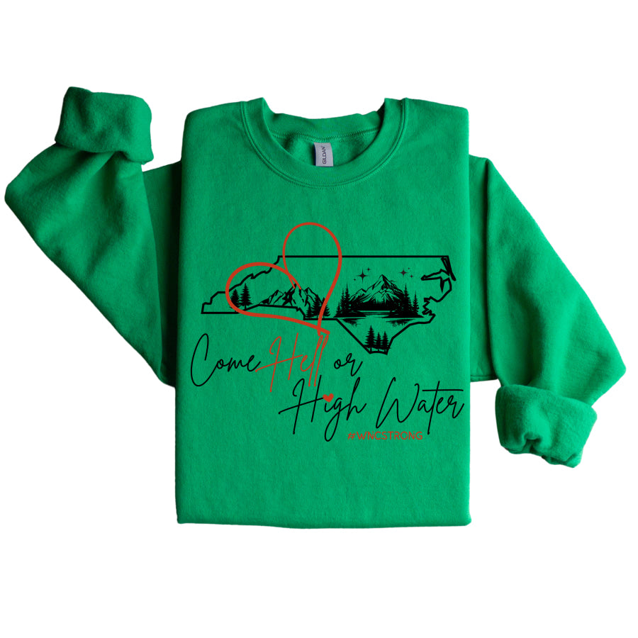 NC Strong Graphic Sweatshirt S / Irish Green Graphic Sweatshirt