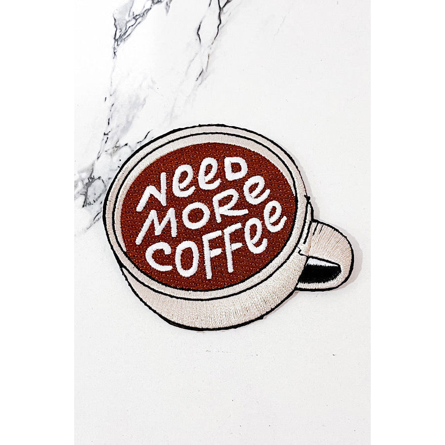 Need More Coffee Embroidered Patch - ETA 4/5 WS 600 Accessories