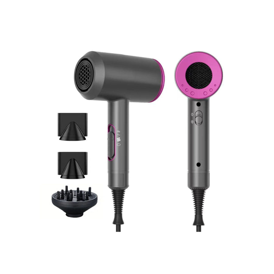 Negative Ion Fast Drying Household Hair Dryer Gray / European plug Apparel and Accessories