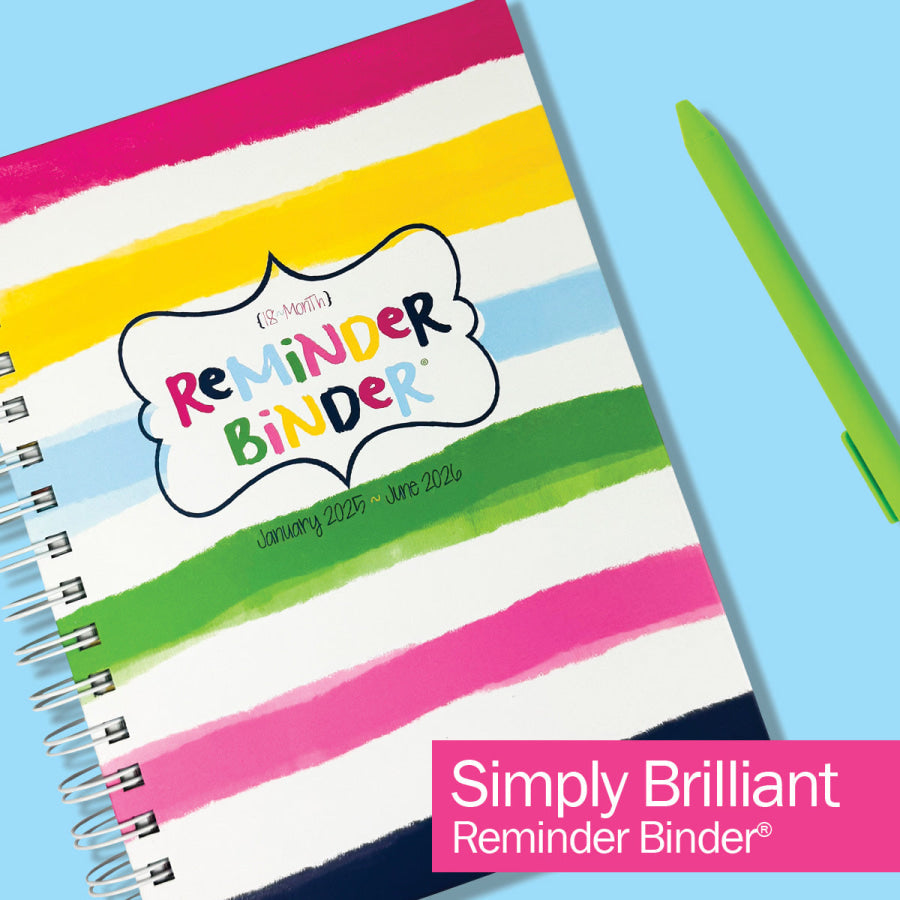 NEW! 2025-26 Reminder Binder® Planner | January 2025 - June 2026 Simply Brilliant Planner