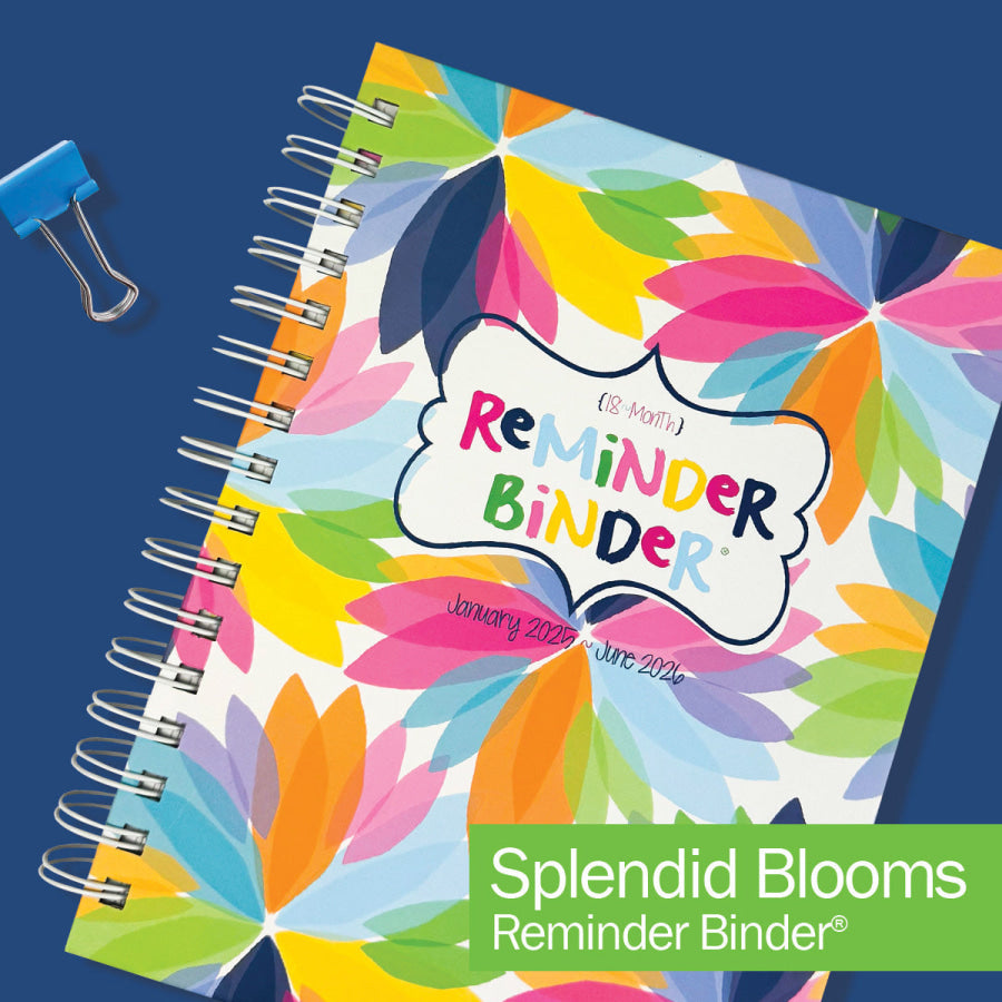 NEW! 2025-26 Reminder Binder® Planner | January 2025 - June 2026 Splendid Blooms Planner