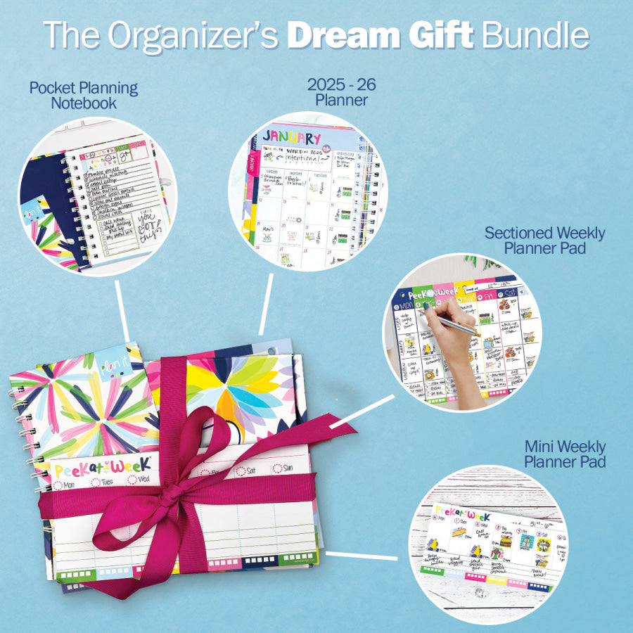 NEW! Dream Gift Planner Bundle | 2025-26 Reminder Binder® Planner | [2] Planner Pads &amp; Pocket Notebook Canal