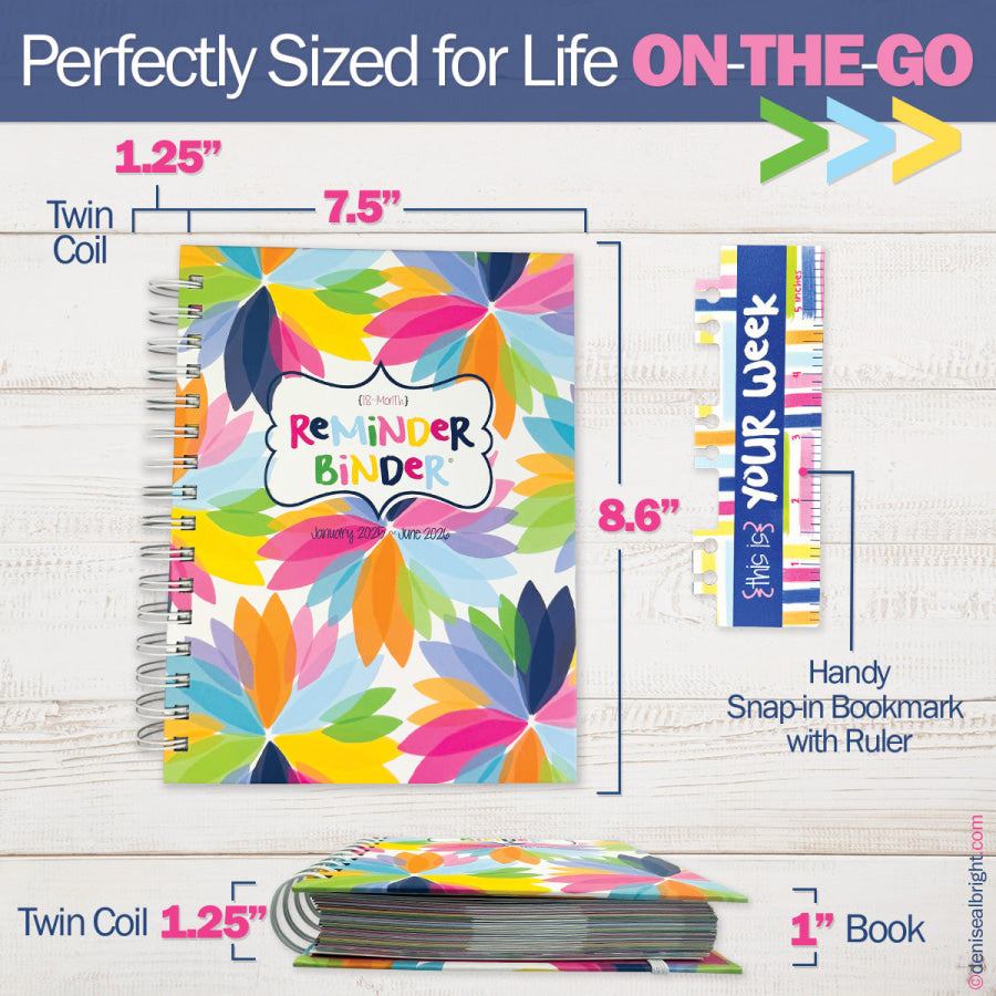 NEW! Dream Gift Planner Bundle | 2025-26 Reminder Binder® Planner | [2] Planner Pads &amp; Pocket Notebook Canal