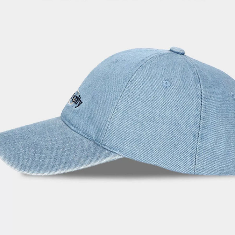 New York City Embroidered Denim Baseball Cap Apparel and Accessories