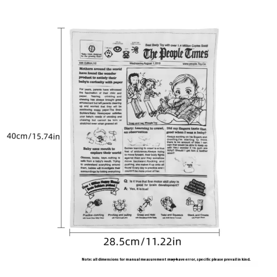 Newspaper Style Pet Sound Toy Apparel and Accessories