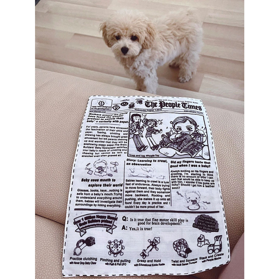 Newspaper Style Pet Sound Toy Apparel and Accessories