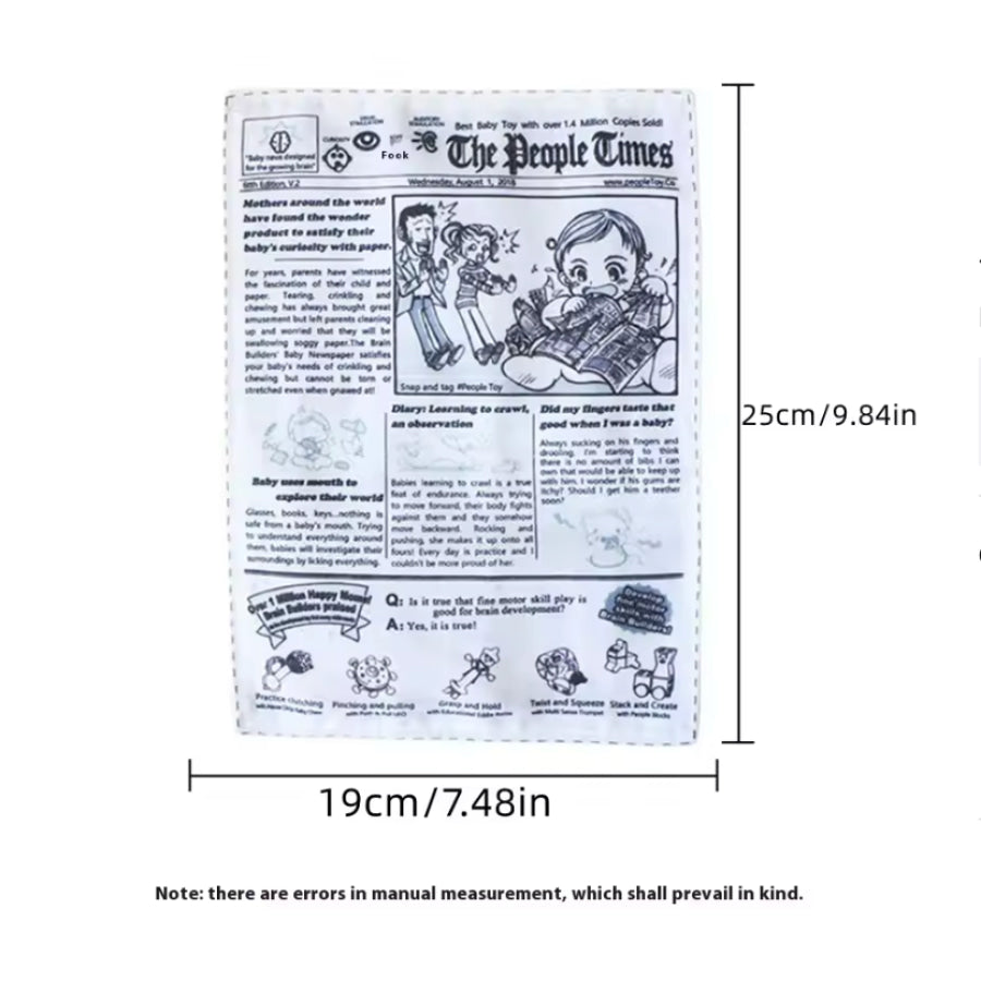 Newspaper Style Pet Sound Toy Apparel and Accessories
