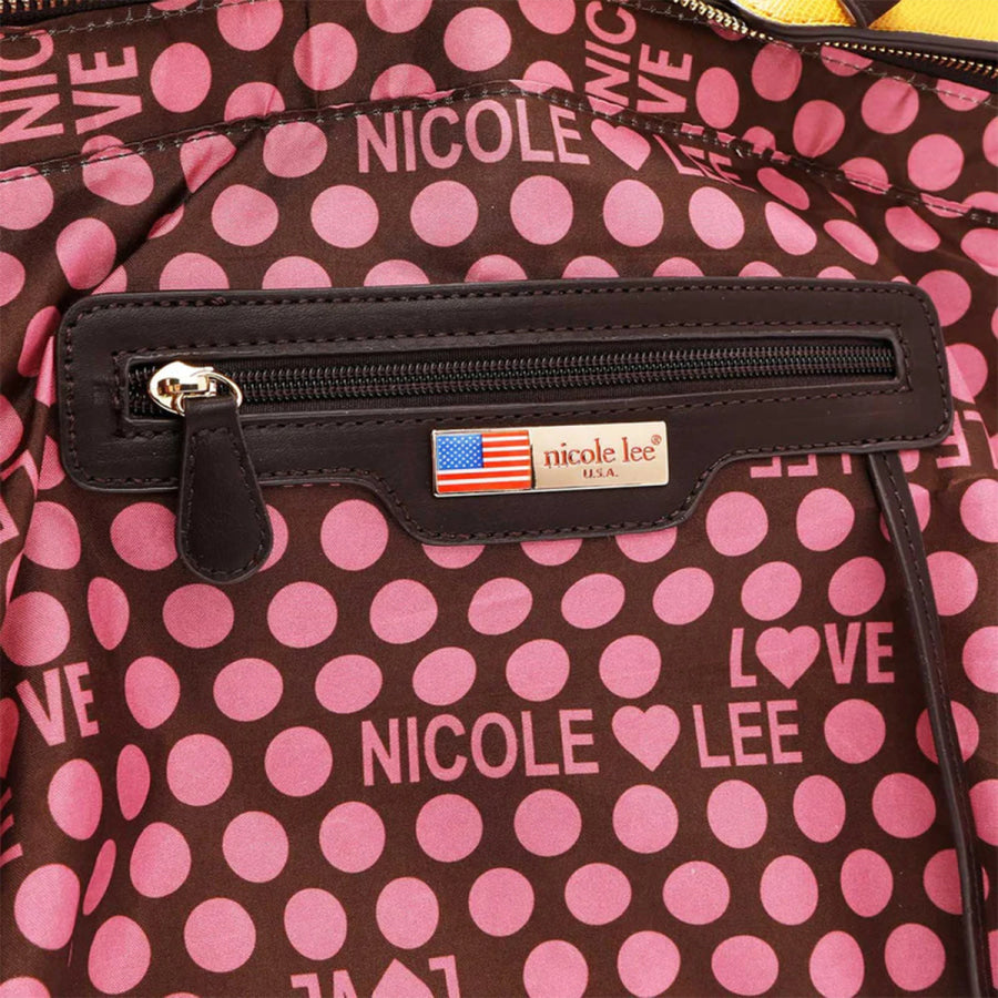 Nicole Lee USA 3 - Piece Snake Print Handbag Set Apparel and Accessories