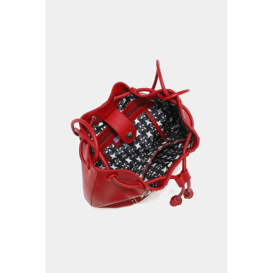 Nicole Lee USA Amy Studded Bucket Bag Handbags