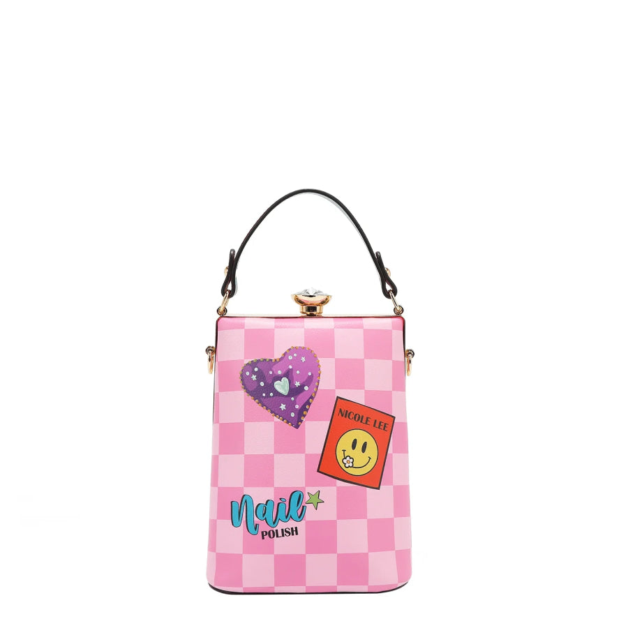 NICOLE LEE USA DIAMOND STONE CLUTCH Handbags