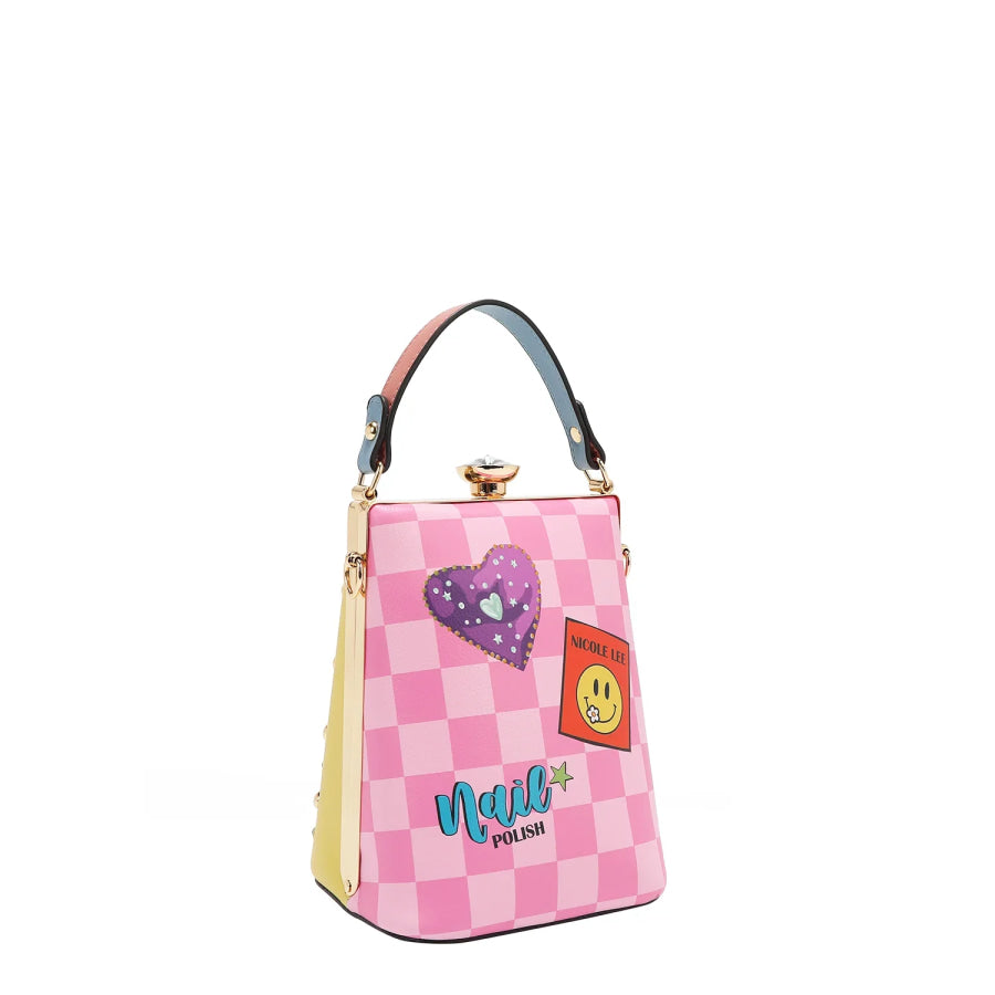 NICOLE LEE USA DIAMOND STONE CLUTCH Handbags