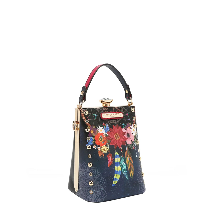 NICOLE LEE USA DIAMOND STONE CLUTCH Handbags
