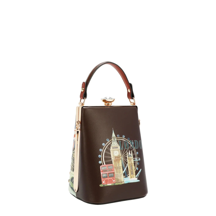 NICOLE LEE USA DIAMOND STONE CLUTCH Handbags