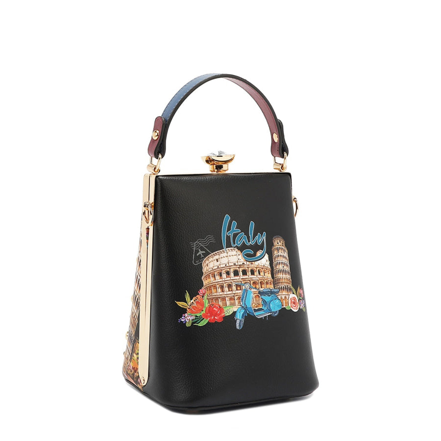 NICOLE LEE USA DIAMOND STONE CLUTCH Handbags