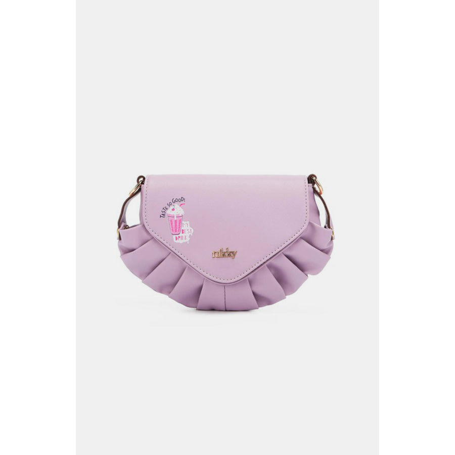 Nicole Lee USA Graphic Crossbody Bag Lavender / One Size Apparel and Accessories