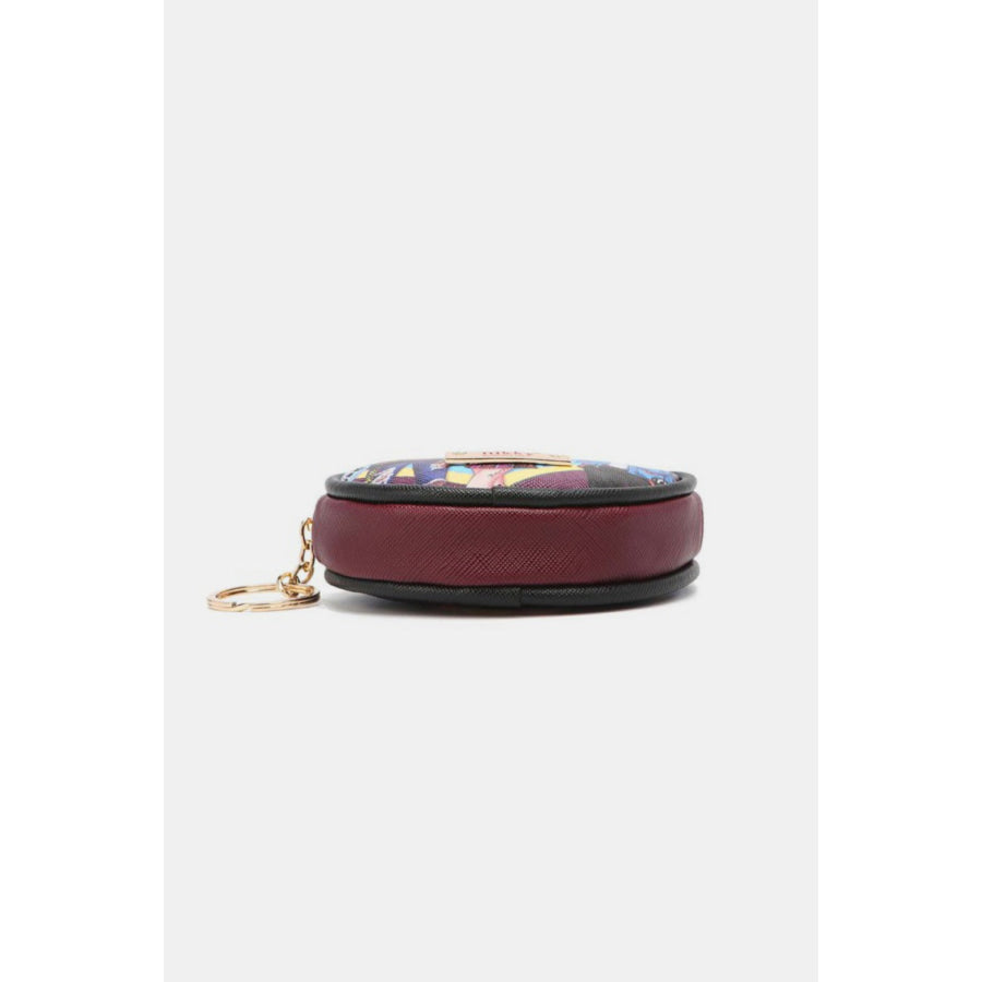 Nicole Lee USA Keychain Round Coin Purse Apparel and Accessories