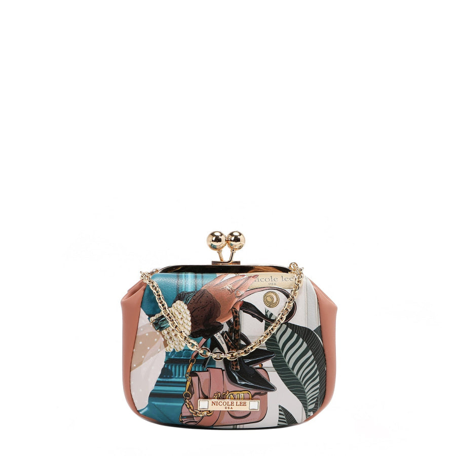 NICOLE LEE USA KISS LOCK CROSSBODY MINI BAG Emotion Handbags
