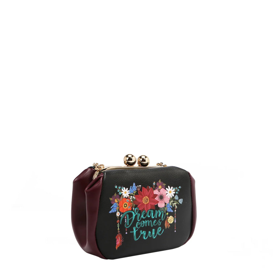NICOLE LEE USA KISS LOCK CROSSBODY MINI BAG Handbags