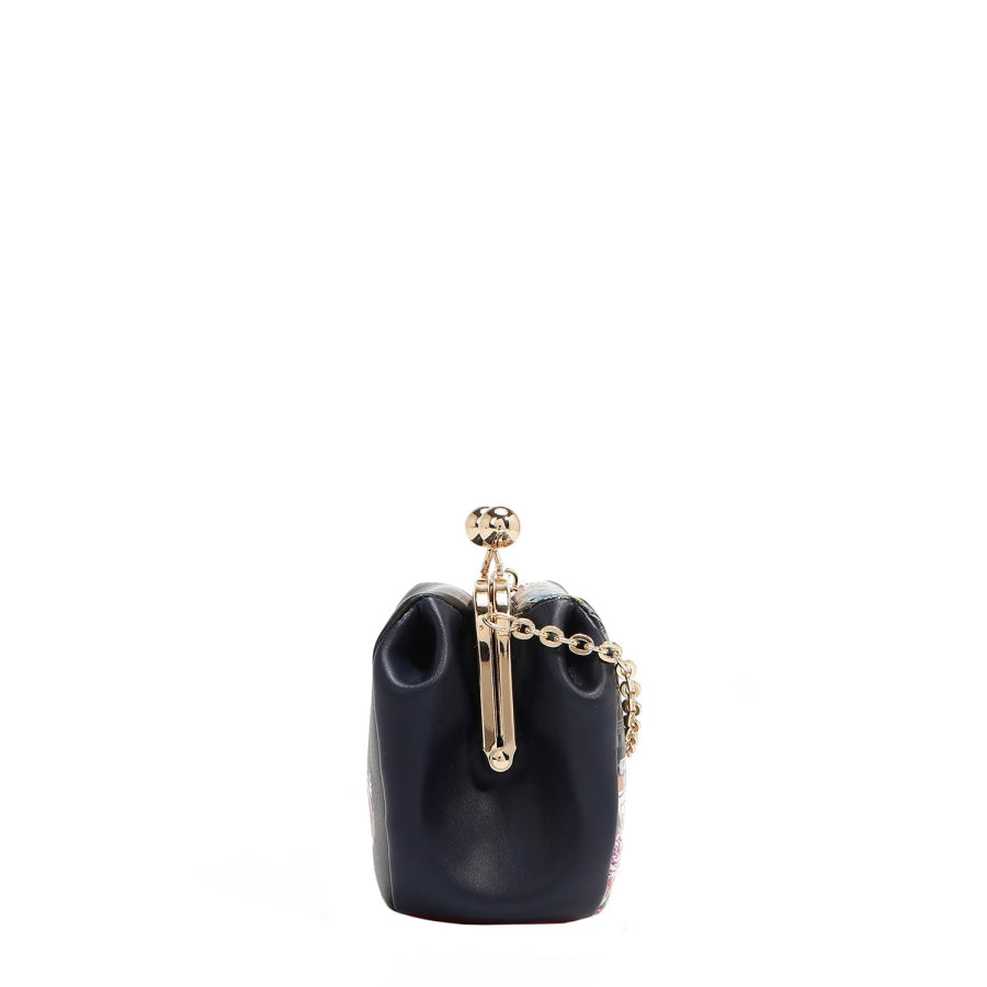 NICOLE LEE USA KISS LOCK CROSSBODY MINI BAG Handbags
