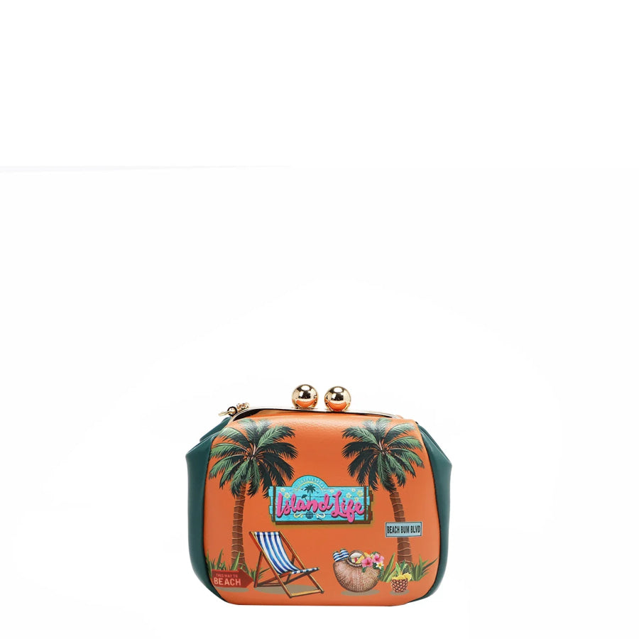 NICOLE LEE USA KISS LOCK CROSSBODY MINI BAG Handbags