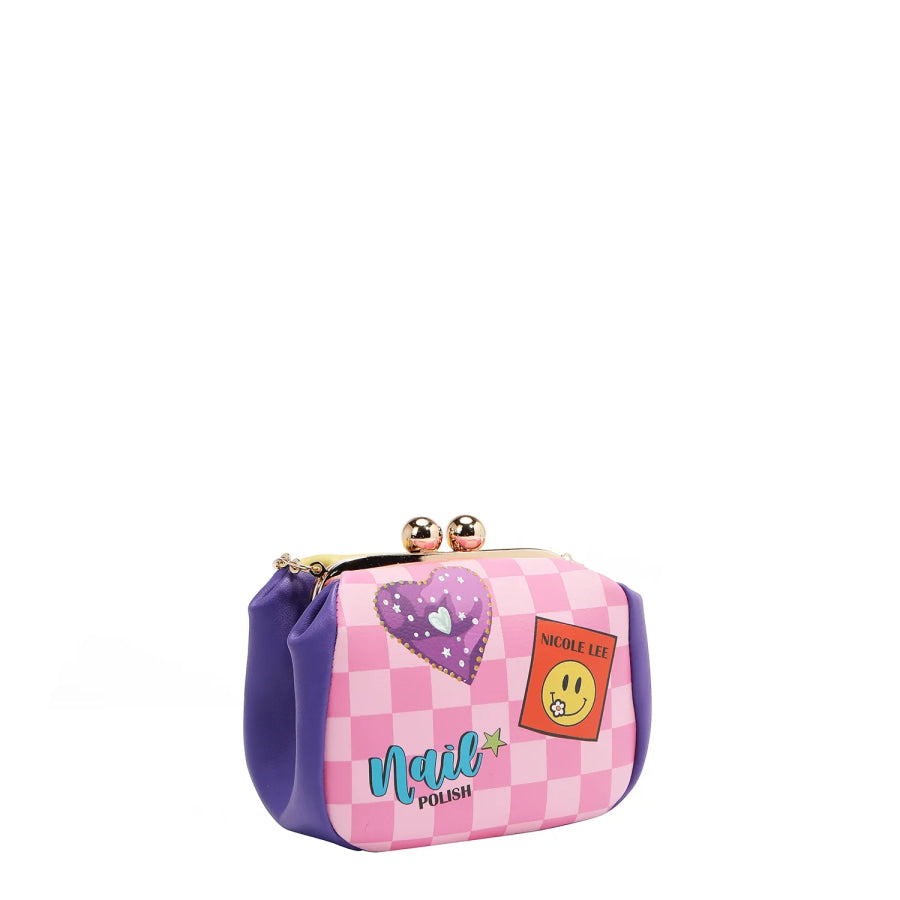 NICOLE LEE USA KISS LOCK CROSSBODY MINI BAG Handbags