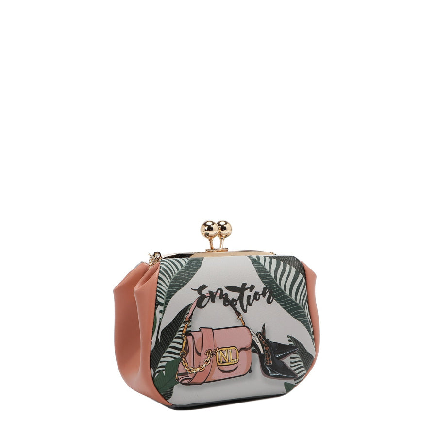 NICOLE LEE USA KISS LOCK CROSSBODY MINI BAG Handbags