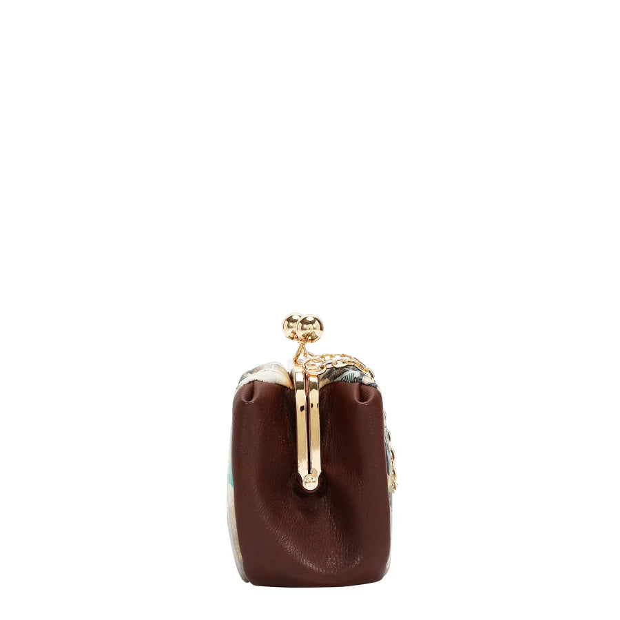 NICOLE LEE USA KISS LOCK CROSSBODY MINI BAG Handbags