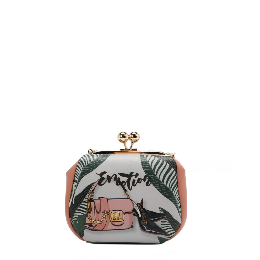 NICOLE LEE USA KISS LOCK CROSSBODY MINI BAG Handbags