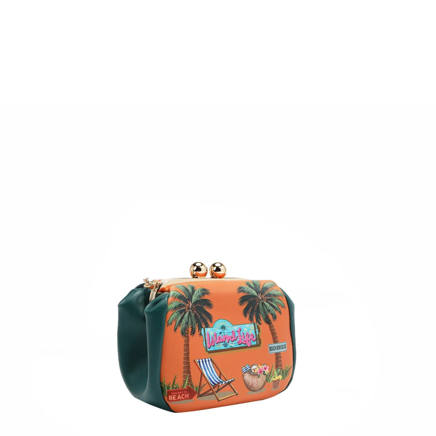 NICOLE LEE USA KISS LOCK CROSSBODY MINI BAG Handbags