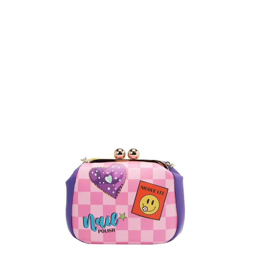 NICOLE LEE USA KISS LOCK CROSSBODY MINI BAG Handbags