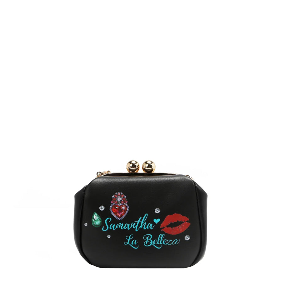 NICOLE LEE USA KISS LOCK CROSSBODY MINI BAG Handbags