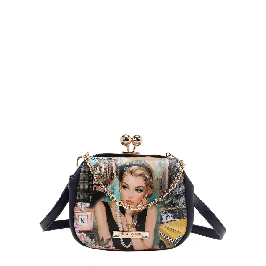 NICOLE LEE USA KISS LOCK CROSSBODY MINI BAG Sabina Imagines Handbags
