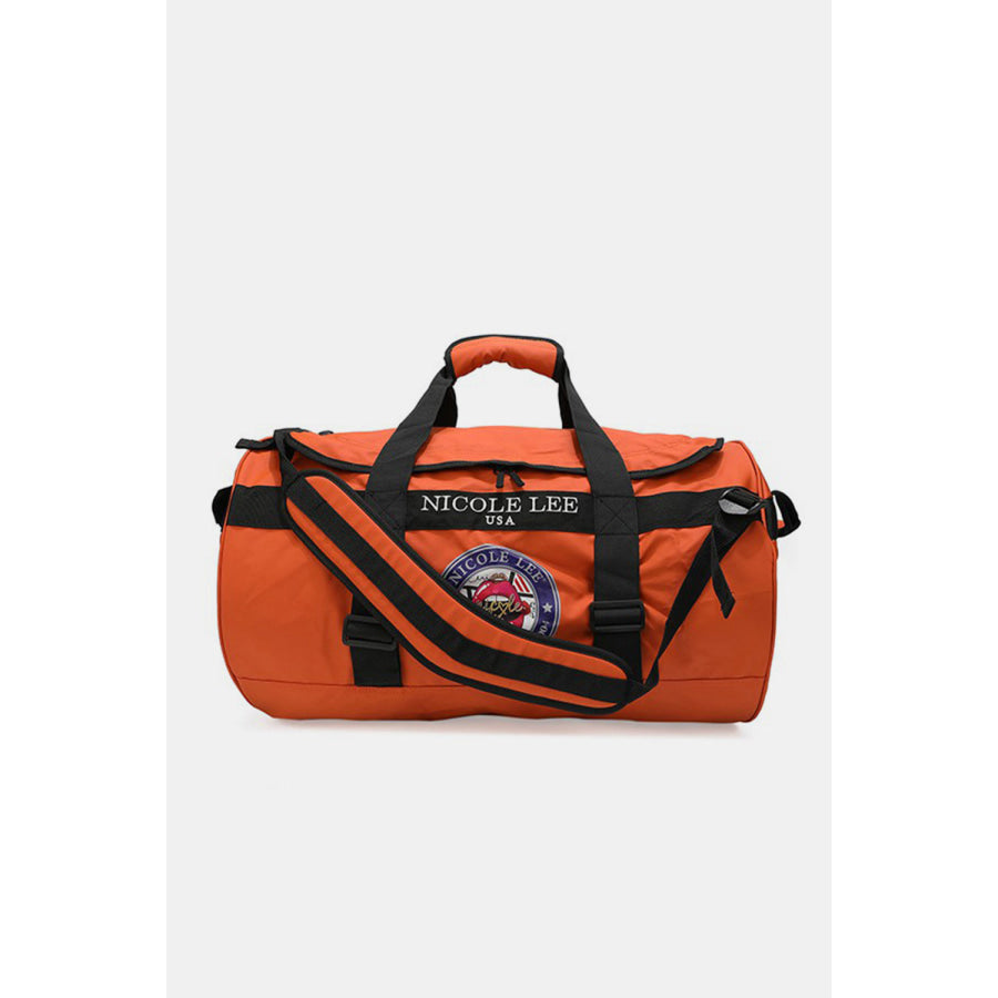 Nicole Lee USA Large Duffel Bag Orange / One Size Apparel and Accessories