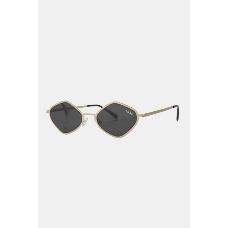 Nicole Lee USA Metal Frame Geometric Sunglasses Apparel and Accessories