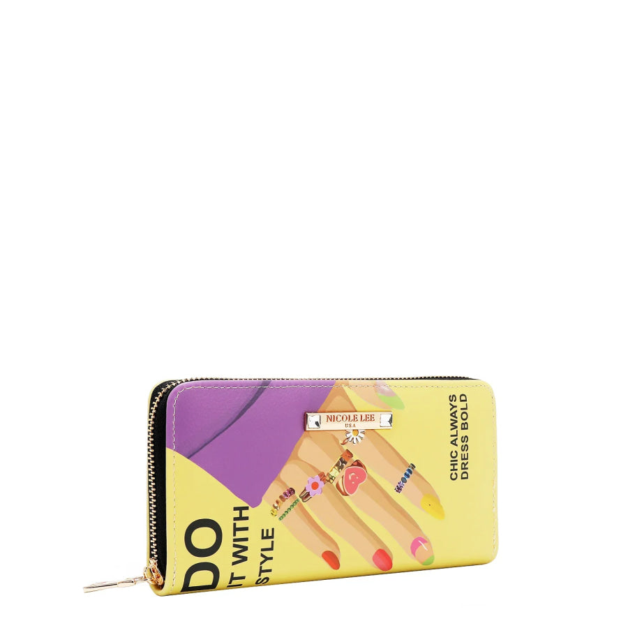NICOLE LEE USA NAIL POLISH 3 PIECE SET (Handbag Crossbody Wallet) Handbags
