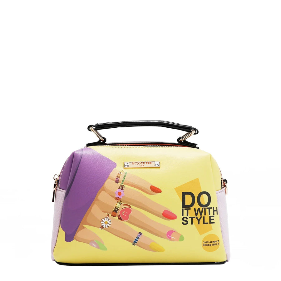 NICOLE LEE USA NAIL POLISH 3 PIECE SET (Handbag Crossbody Wallet) Handbags