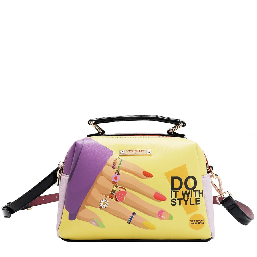 NICOLE LEE USA NAIL POLISH 3 PIECE SET (Handbag Crossbody Wallet) Handbags