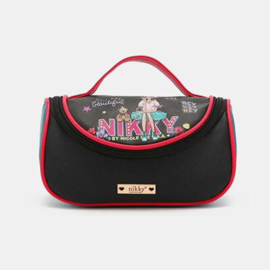 Nicole Lee USA Nikky Contrast Makeup Bag EyeContact / One Size Apparel and Accessories
