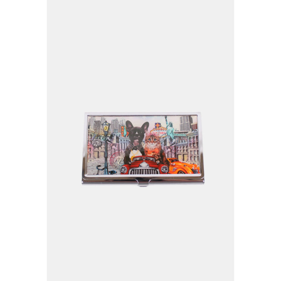 Nicole Lee USA Printed Business Card Case City Drive / One Size Apparel and Accessories