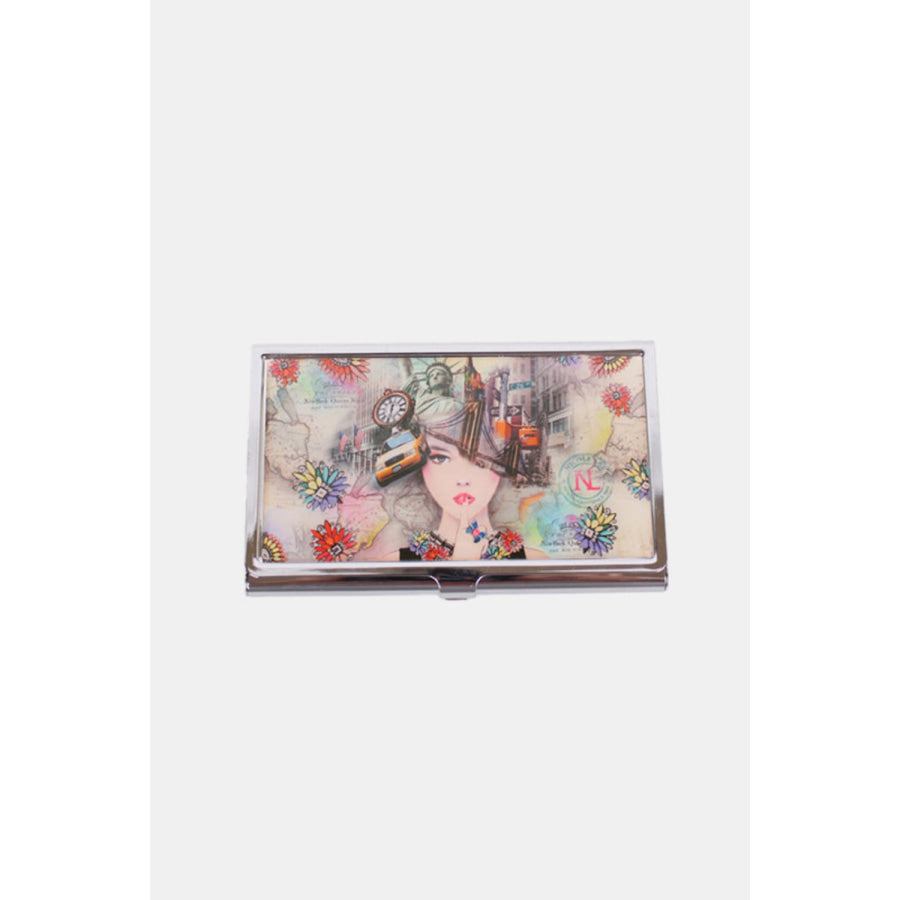 Nicole Lee USA Printed Business Card Case New York / One Size Apparel and Accessories