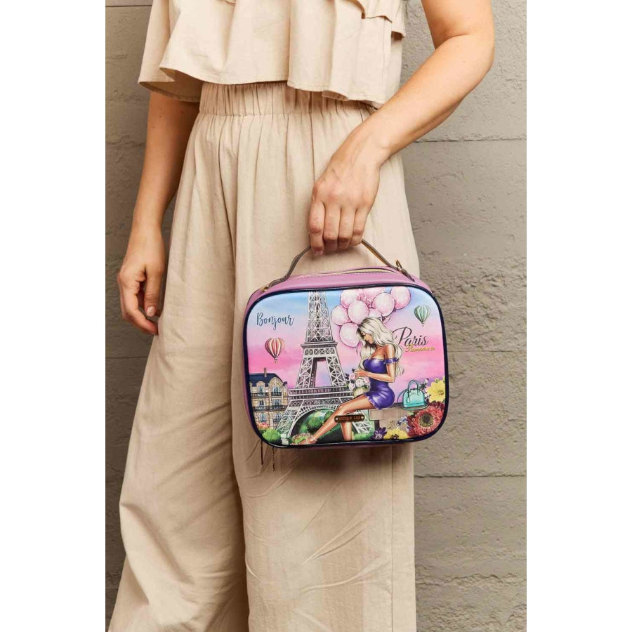 Nicole Lee USA Printed Handbag with Three Pouches Romance In Paris / One Size Handbags