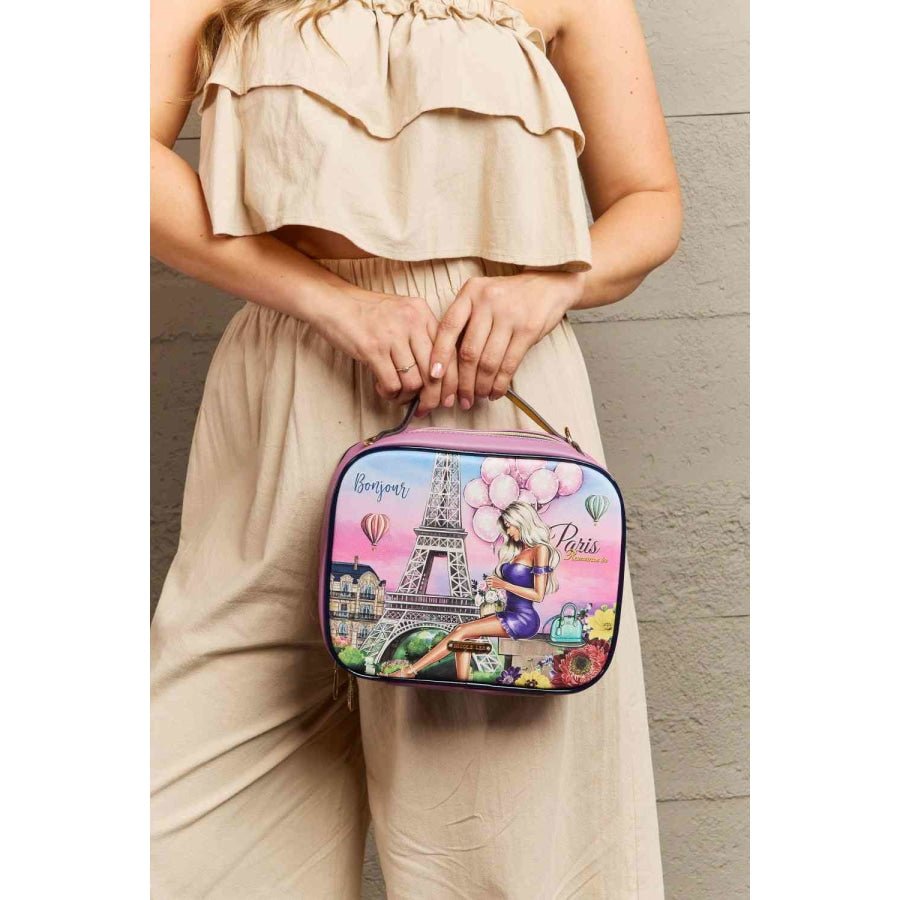 Nicole Lee USA Printed Handbag with Three Pouches Romance In Paris / One Size Handbags