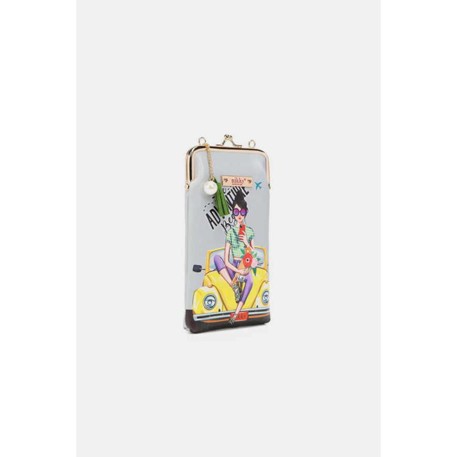 Nicole Lee USA Printed Kisslock Phone and Sunglass Purse Apparel and Accessories