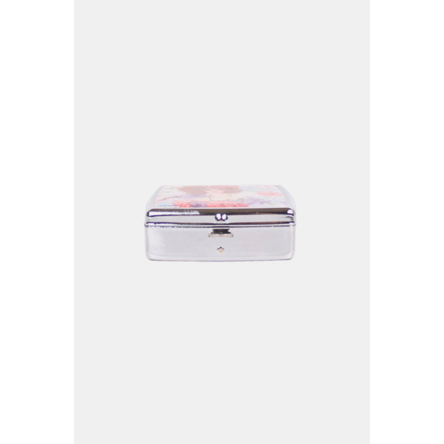 Nicole Lee USA Printed Metallic Square Pill Case Apparel and Accessories