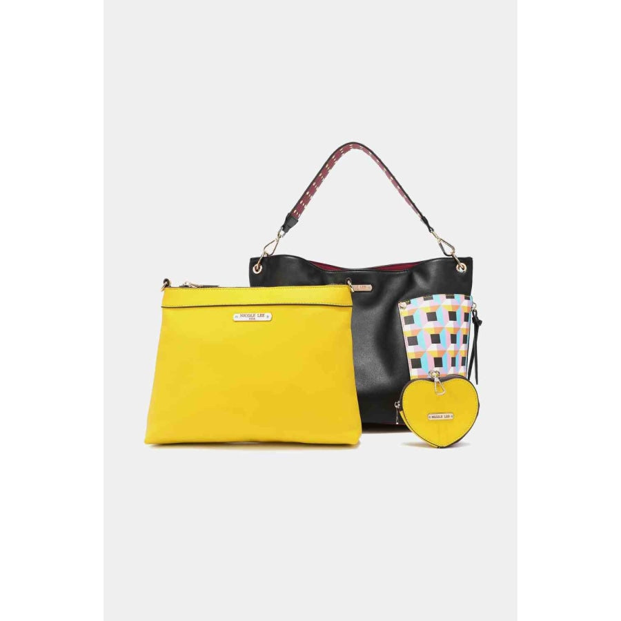 Nicole Lee USA Quihn 3-Piece Handbag Set Black / One Size Handbags