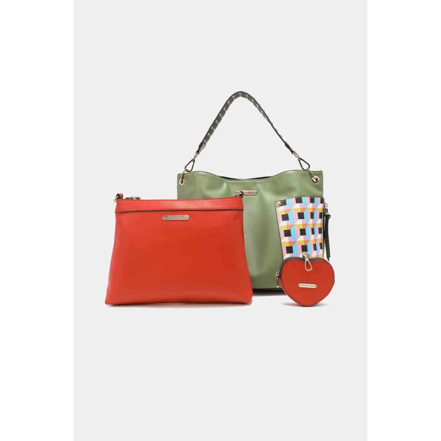 Nicole Lee USA Quihn 3-Piece Handbag Set Sage / One Size Handbags