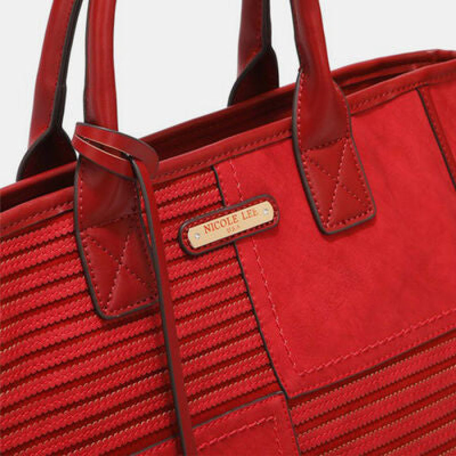 Nicole Lee USA Scallop Stitched Handbag Apparel and Accessories