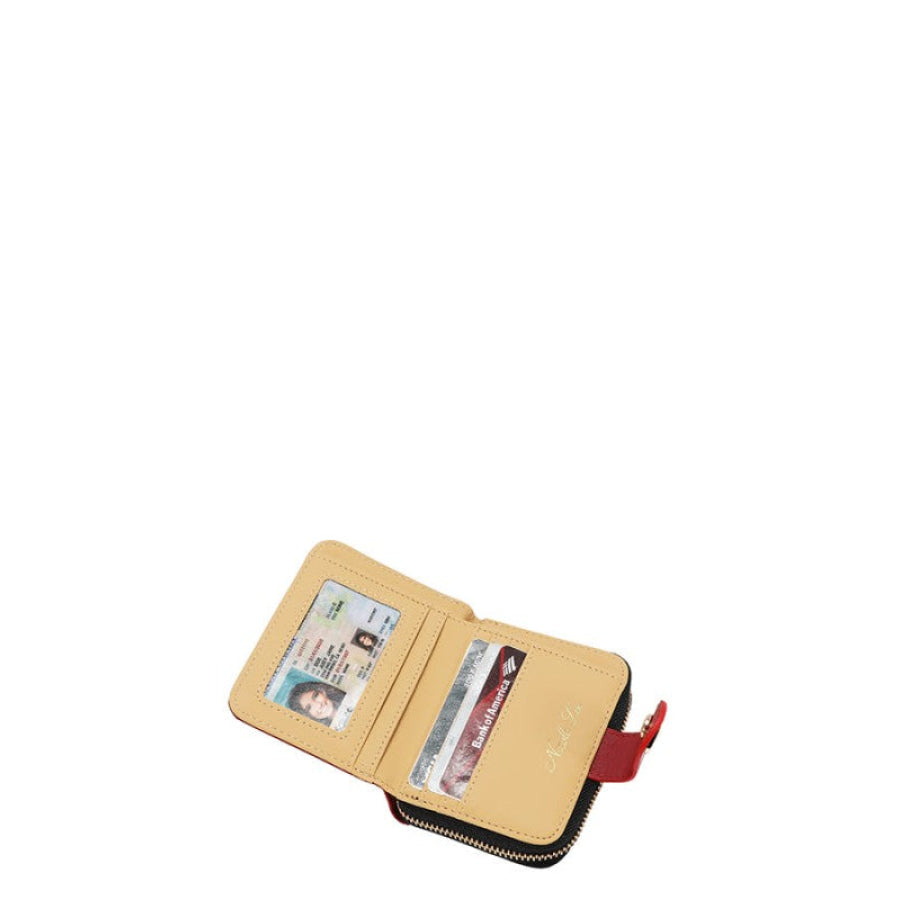 Nicole Lee USA Solid Crystal Heart Bifold Wallet