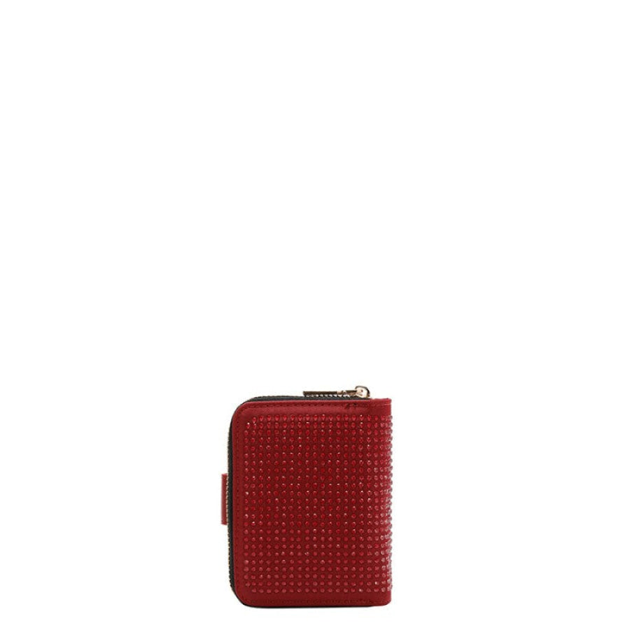 Nicole Lee USA Solid Crystal Heart Bifold Wallet