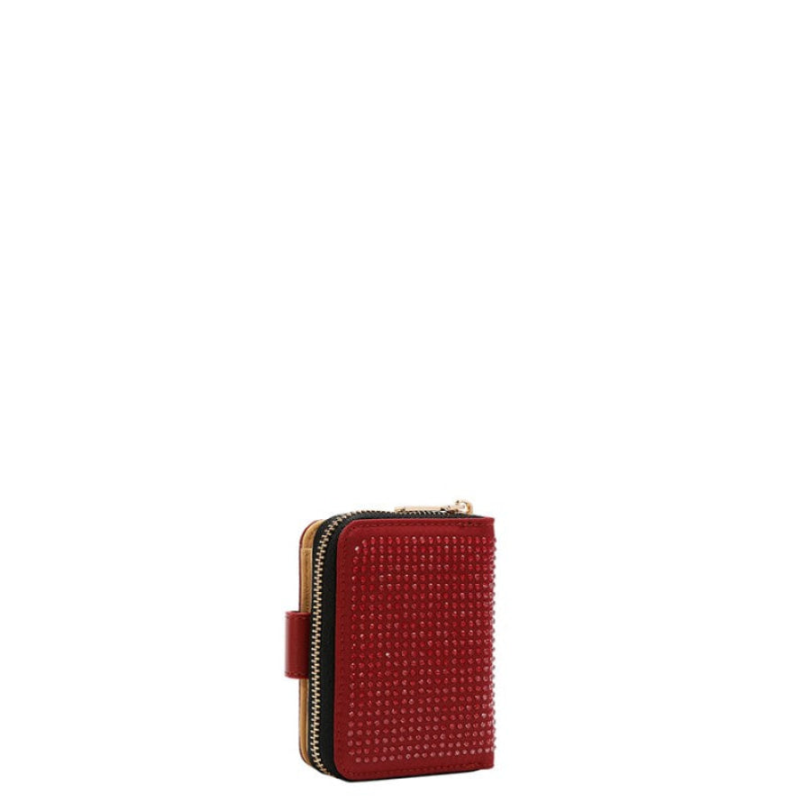 Nicole Lee USA Solid Crystal Heart Bifold Wallet